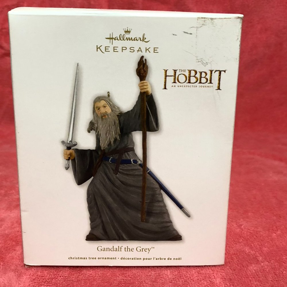 Hallmark 2012 Christmas ornament of Gandalf the Grey from the Hobbit  Collection